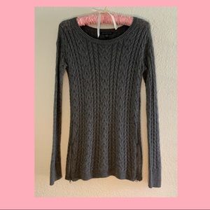 American Eagle | Cable Knit Sweater | Grey | XS